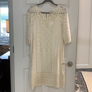 Embroidered lace dress